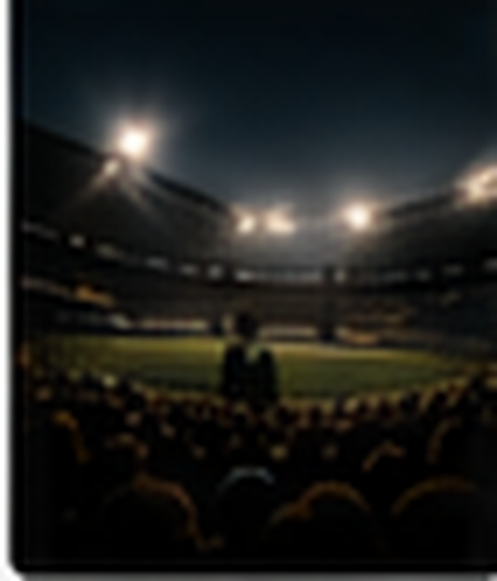 Watching football under lights.