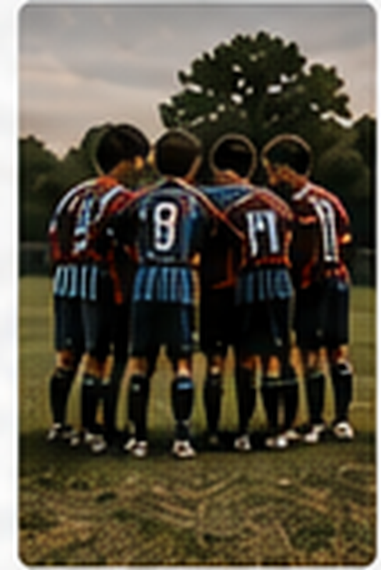 Players together after a match.
